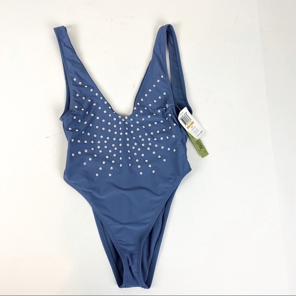 Gianni Bini Pearl Retro Plunge One Piece Size S - Picture 4 of 12